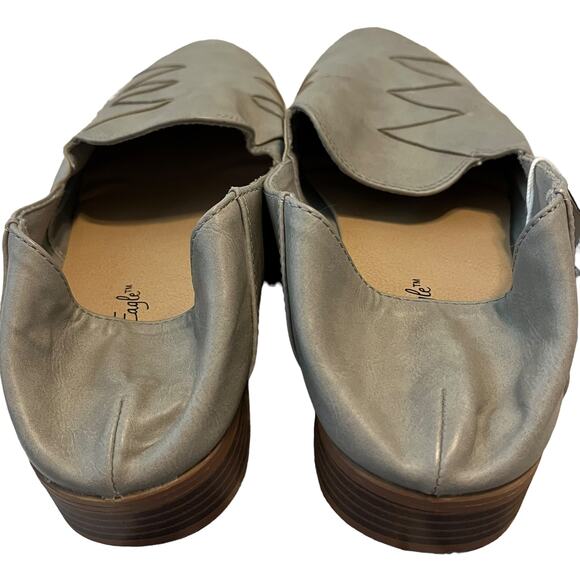 AMERICAN EAGLE CLOSED TOE LOAFER SHOES, WOMENS, 9.5, TAUPE/GREY, 2 WAYS TO WEAR - Picture 3 of 12